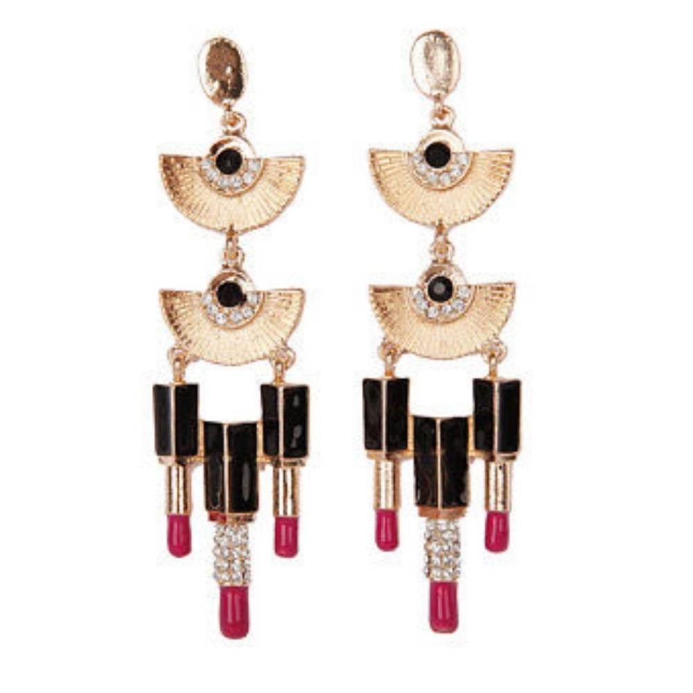 💄Lipstick Chandelier Earrings💄